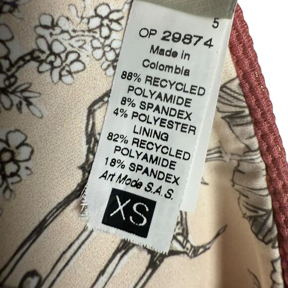 Maaji Watermelon Pink Sublimity Reversible Hipster Bikini Swimsuit Bottoms XS - Picture 6 of 6